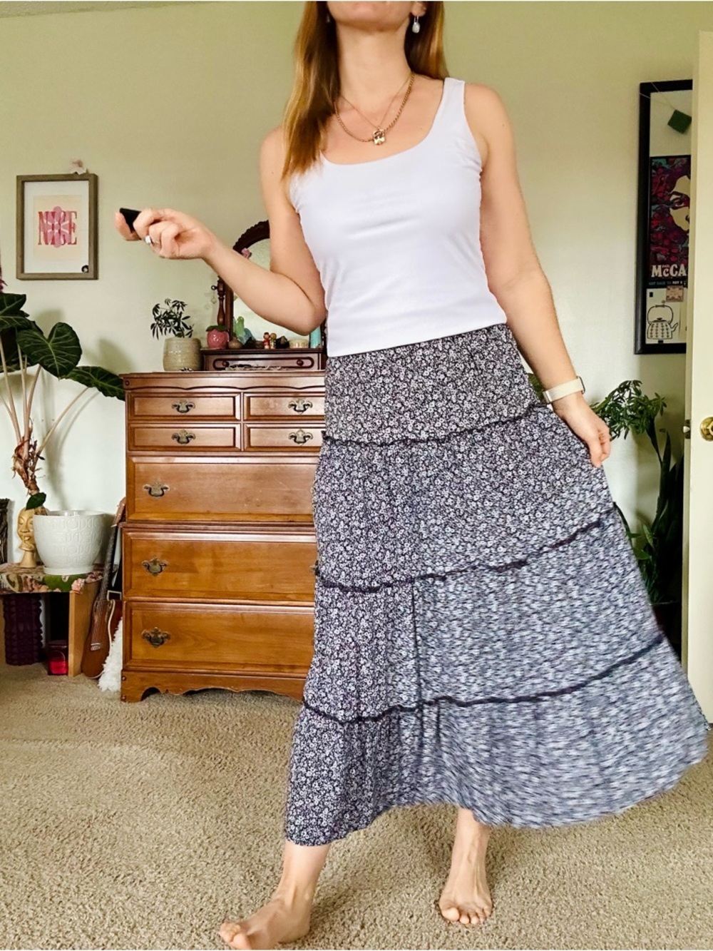 Floral Maxi Skirt